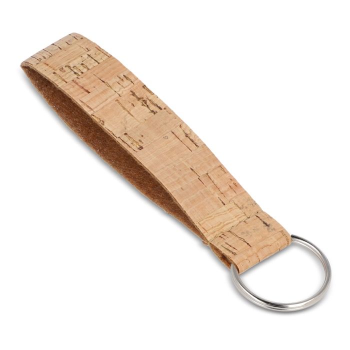 Porte-clés bracelet en liège naturel à personnaliser