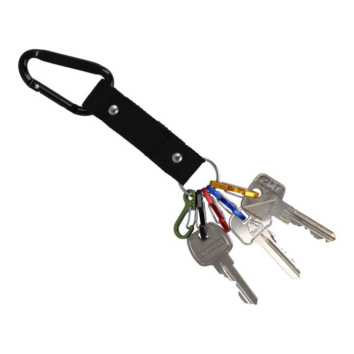 Porte-clés mousqueton et 5 petits crochets pour accrocher les clés