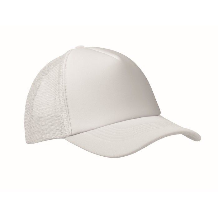 Casquette de baseball en polyester avec renfort en mousse 150 g/m²