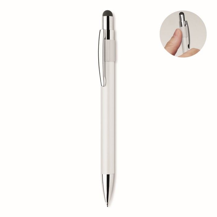Stylo anti-stress avec spinner sur le dessus, encre bleue