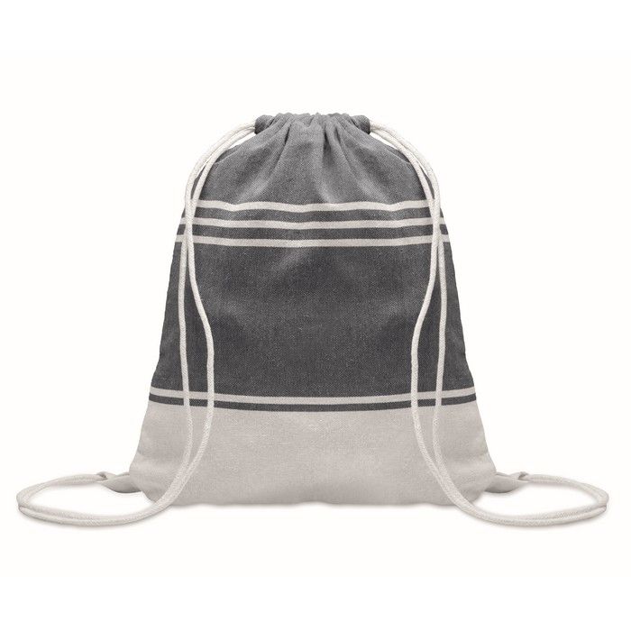 Ensemble de sac à cordon avec paréo rayé assorti 180 g/m²