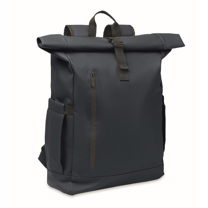 Sac à dos roll-top pour ordinateur portable avec sangle trolley 15''
