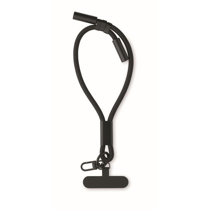 Bracelet RPET pour téléphone portable avec câble de recharge