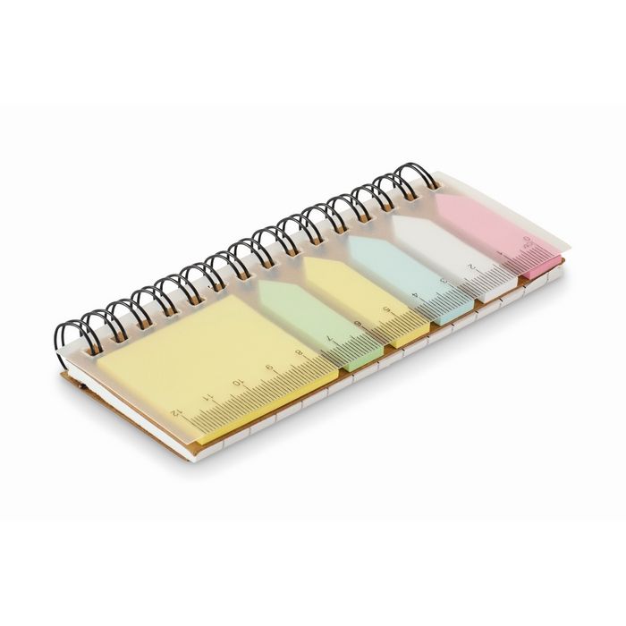 Ensemble compact de notes avec anneaux et autocollants assortis