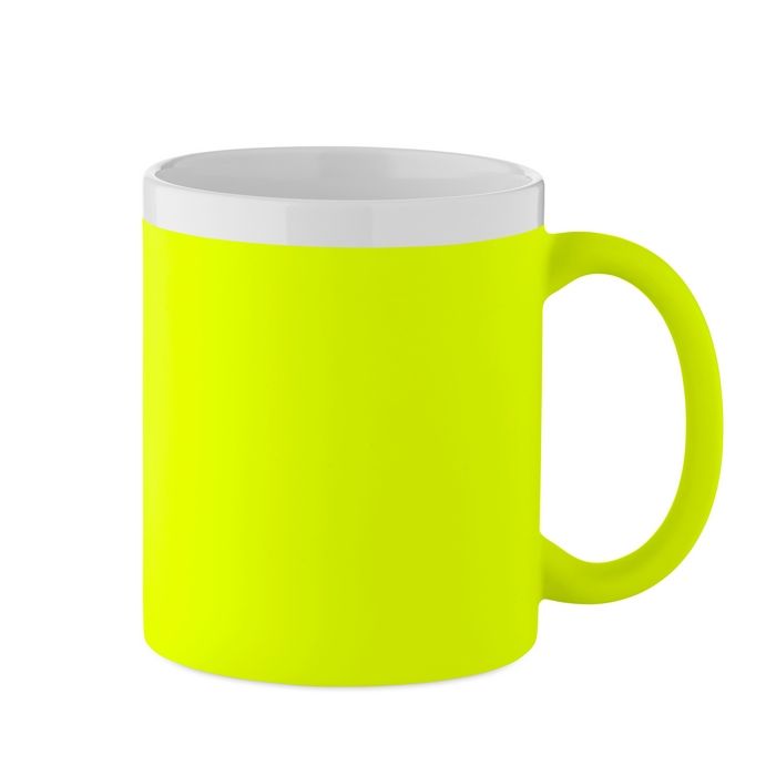 Tasse en céramique finition mate avec bord blanc 300 ml