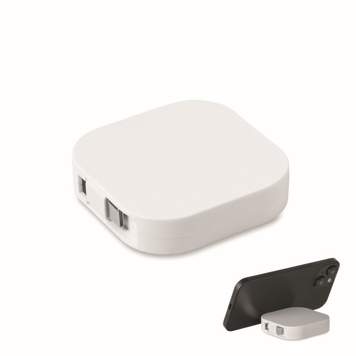 Câble Type-C rétractable pour données avec support téléphone