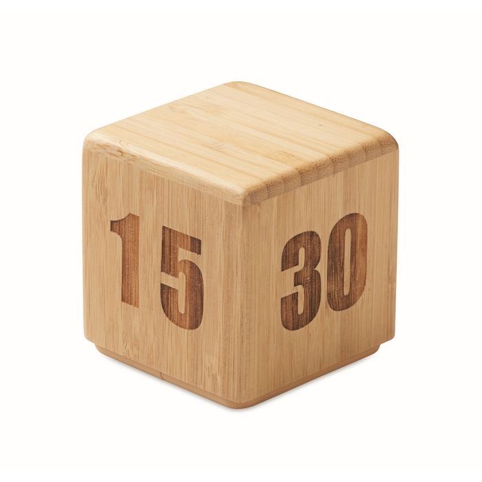 Minuteur en bambou avec compte à rebours numérique