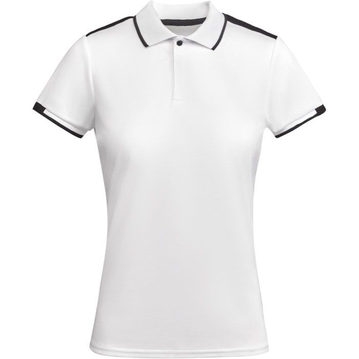 Polo polyester manches courtes pour femme bicolore 140 g/m² Roly 