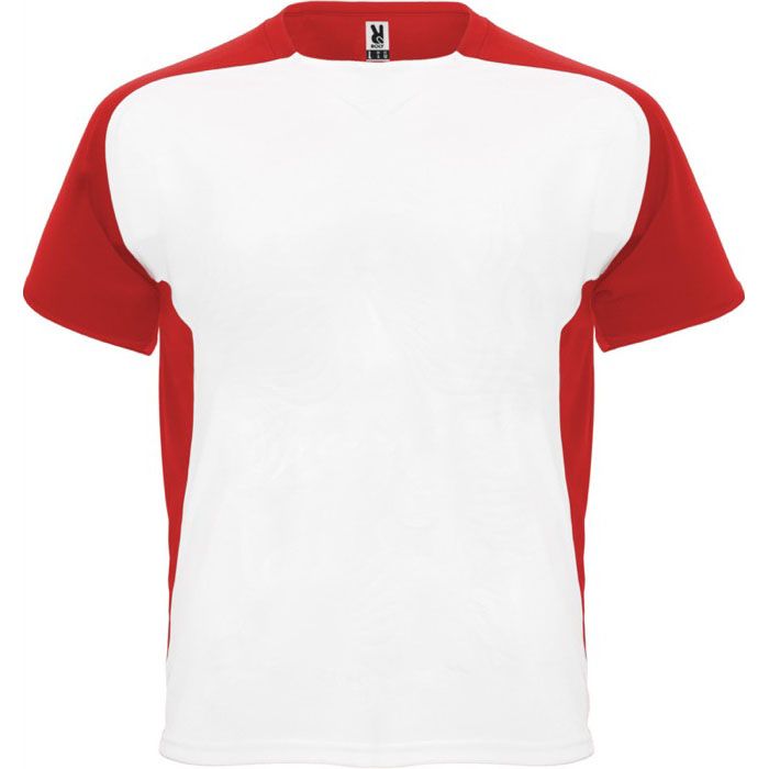 T-shirt de sport polyester unisexe de style bicolore 140 g/m² Roly 