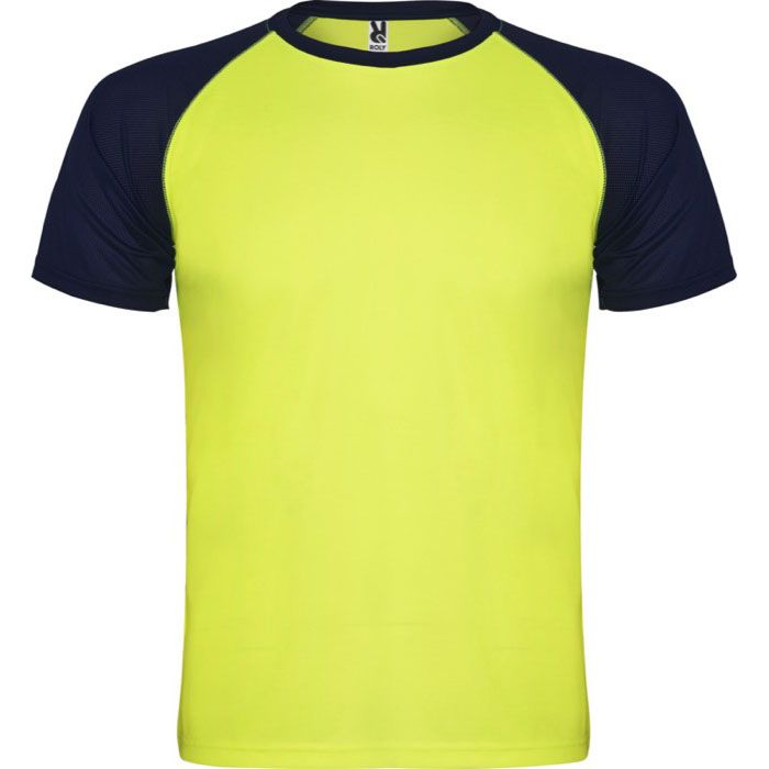 T-shirt de sport manches courtes unisexe polyester 140 g/m² Roly 