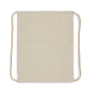 Sac à dos en coton avec cordons et certification OEKO-TEX 140 g/m2