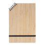 Bloc-notes avec couverture en bambou et spirale en coin A5