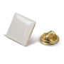 Pin carré en métal doré à personnaliser 15x15cm
