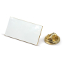 Pin rectangulaire en métal doré à personnaliser 26x14mm
