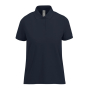 Polo basique pour femme à manches courtes en coton 210 g/m² B&C couleur bleu marine