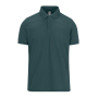 Polo basique unisexe en coton à manches courtes 210 g/m² B&C couleur vert foncé