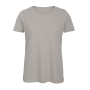T-shirt pour femme en coton biologique à manches courtes 140 g/m² B&C couleur gris clair