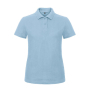 Polo pour femme en coton piqué à manches courtes 180 g/m² B&C couleur bleu ciel