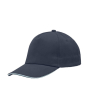 Casquette en coton peigné avec détail coloré sur la visière 255 g/m2