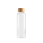 Bouteille en RPET avec bouchon en bambou, capacité de 500 ml