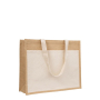 Sac en jute et coton résistant jusqu'à 11 kg avec poche avant