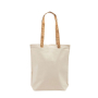 Sac en coton avec poignées en liège et rivet doré 180 g/m²