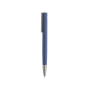 Stylo en aluminium recyclé avec finition en caoutchouc encre bleue