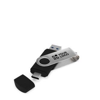 Clé USB impression intégrale avec port USB et type C fabrication UE