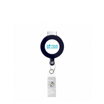 Porte-badge rétractable rond impression intégrale ⌀2