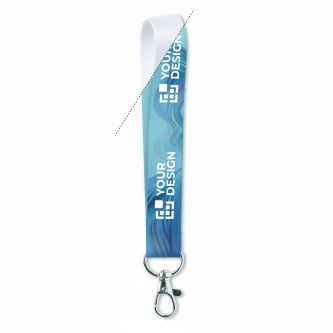 Sangle courte en polyester sur mesure avec mousqueton