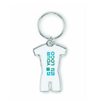 Porte clés en fer impression intégrale en forme de tenue de cyclisme