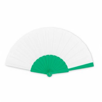 Éventail impression intégrale en plastique avec toile