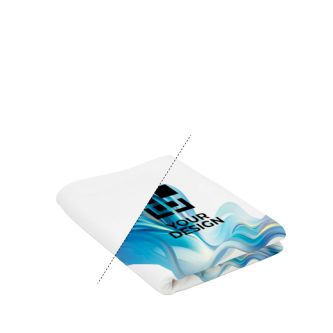 Serviette de plage impression intégrale en polycoton doux au toucher