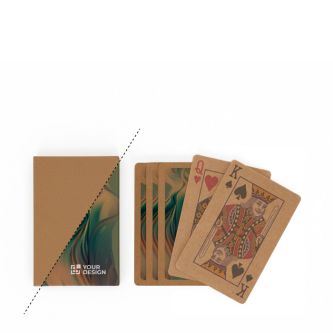Jeu de 54 cartes impression intégrale fabriqué en papier kraft