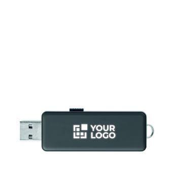 Clé USB impression intégrale avec boîtier à marquage lumineux