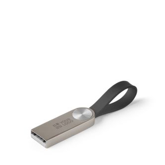Clé USB impression intégrale en métal avec poignée en silicone
