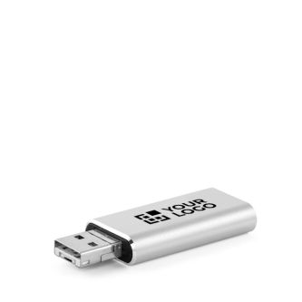 USB impression intégrale métal 4 fonctions en 1 avec clip rétractable
