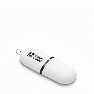 Clé USB impression intégrale en plastique en forme de capsule
