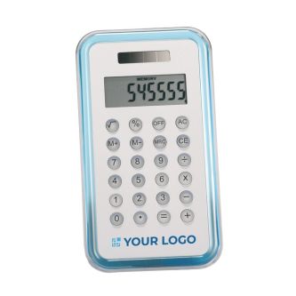 Calculatrices promotionnelle de design couleur bleu