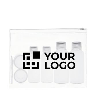 Trousse de toilette complète pour clients avec zone d'impression