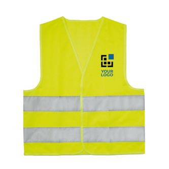 Gilet réfléchissant personnalisé enfants couleur jaune