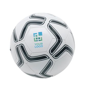 Ballon de football pour offrir et publicité couleur blanc