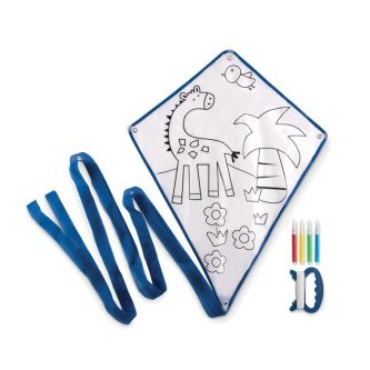 Cerf-volant promotionnel pour publicité couleur bleu troisième vue