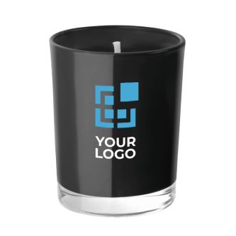 Bougie aromatique promotionnelle avec zone d'impression