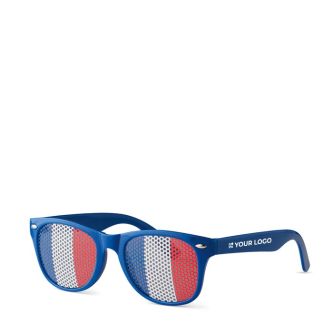 Lunettes publicitaires avec drapeaux de pays avec zone d'impression