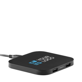 Chargeur sans fil de design pour téléphone portable couleur noir