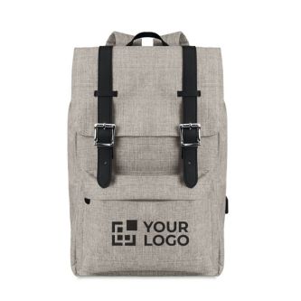 Sac à dos pour ordinateur au design original avec zone d'impression