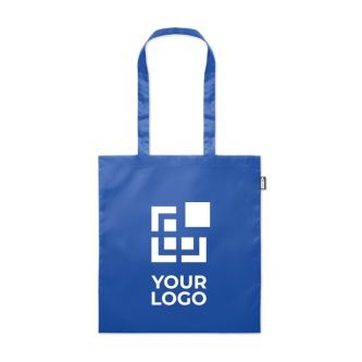 Sac personnalisé cabas recyclable vue avec zone d'impression