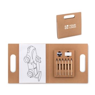 Jeu de coloriage original pour enfants avec zone d'impression