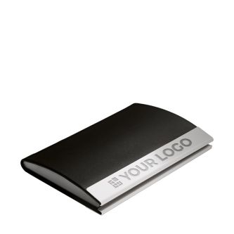 Porte carte publicitaire avec un miroir avec zone d'impression